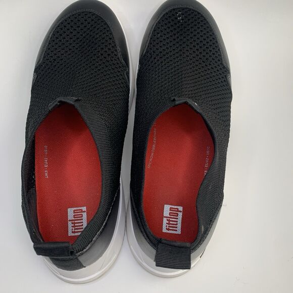 FitFlop Women’s Erin Mesh Slip On Sneakers Black and White Size 10 - Picture 5 of 16